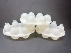 VTG 4X Jello Jiggler Molds 3 smooth eggs